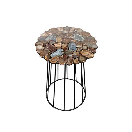 Agate Stone Side Table